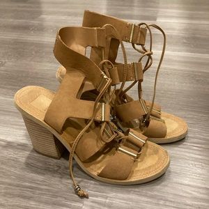 Dolce Vita Tan Strappy Heels